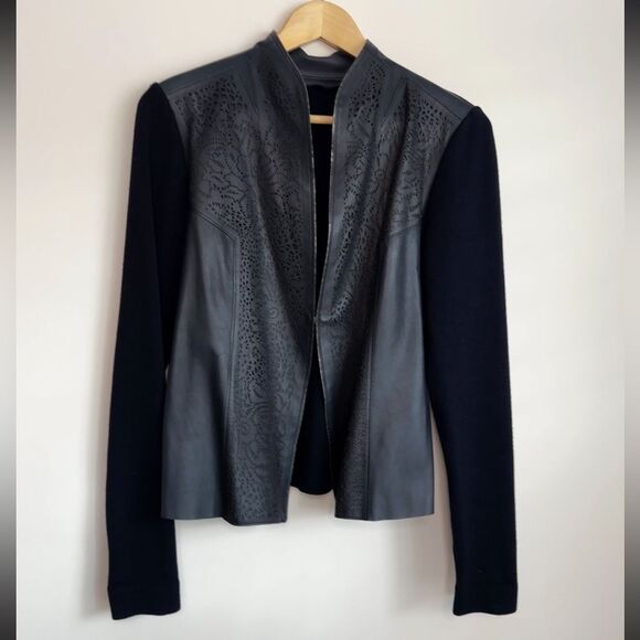 Elie Tahari Lamb and Wool Blazer - Picture 1 of 7